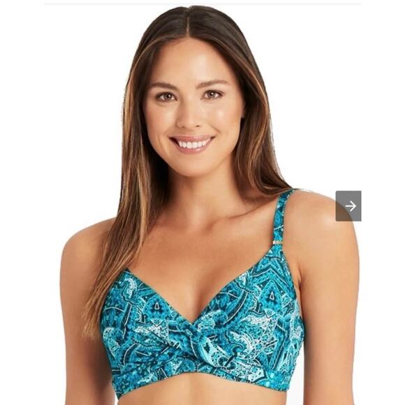 Sea Level Swim Seafoam Bikini Top 4 NWOT - Picture 1 of 5